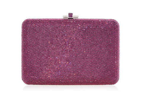 Buy Judith Leiber Large Bow Purple Jeweled Poured Glass Karung Clutch Purse  Online in India - Etsy